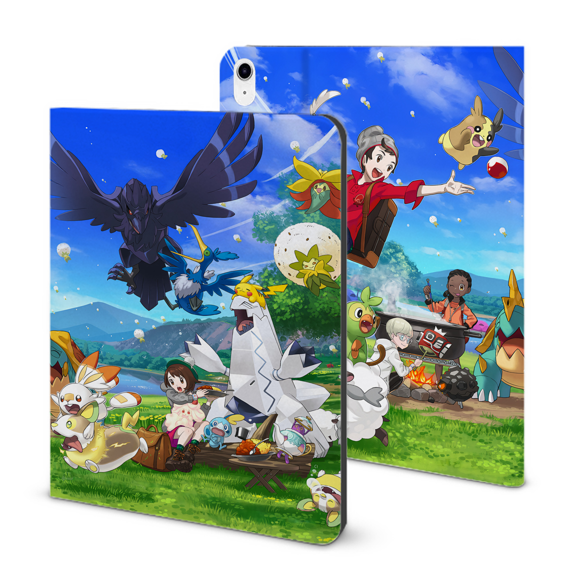 （画像用） ポケットモンスター Pokémon IPad ケース ブック型 PUレザー TPU 耐衝撃 軽量 薄型 ペン収納なし 全面保護 IPad 各モデル対応